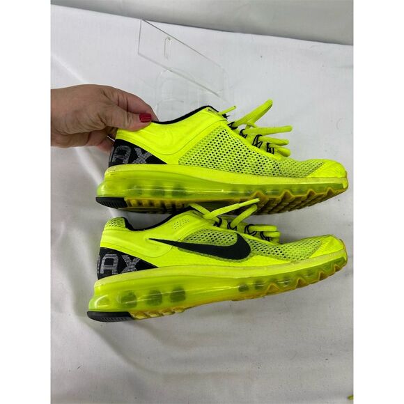 Nike Air Max 2013 Women's Running Shoes Volt Neon Yellow Size 7 - Picture 4 of 9